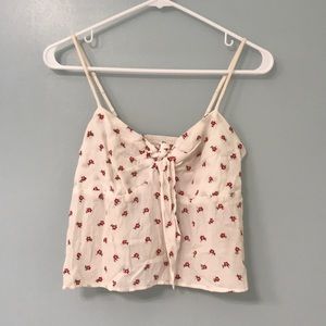 white floral tank top🌸